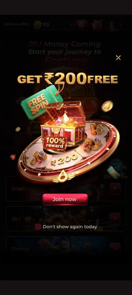 Dream55 APK latest gaming app interface on Android mobile